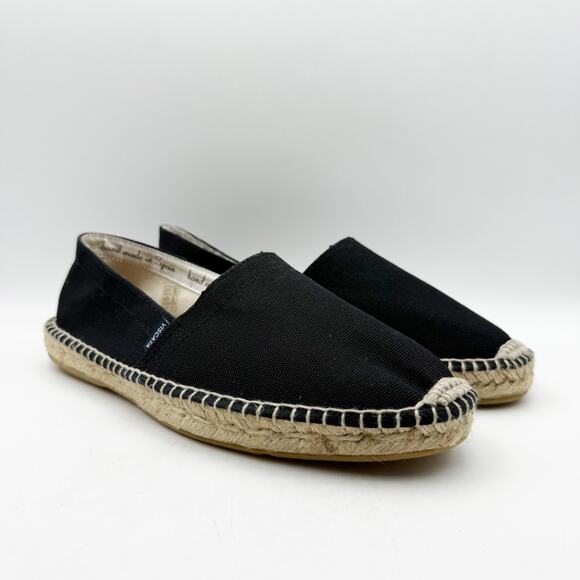 VISCATA Mens Sitges Espadrille Flats EU 42 US 9 Black Slip On NIB - Picture 5 of 12